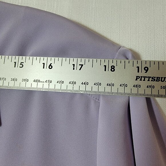 K C Studio Womens Lab/Scrub Jacket Sz.18W Front Zip Lavender Zip Pockets - Picture 8 of 14